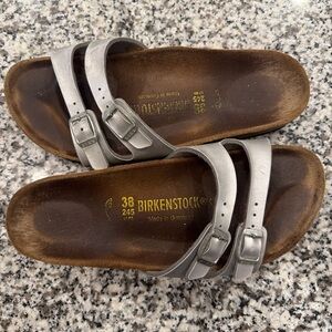 Birkenstock Metallic Double Strap Sandals